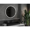 Mexen Gobi miroir de salle de bain éclairé, rond 90 cm, LED 6000K, anti-buée - 9801-090-090-611-00