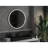Mexen Gobi miroir de salle de bain éclairé, rond 90 cm, LED 6000K, antibuée - 9801-090-090-611-00