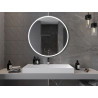 Mexen Gobi miroir de salle de bain éclairé, rond 100 cm, LED 6000K, anti-buée - 9801-100-100-611-00