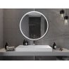 Mexen Gobi miroir de salle de bains éclairé, rond 100 cm, LED 6000K, antibuée - 9801-100-100-611-00