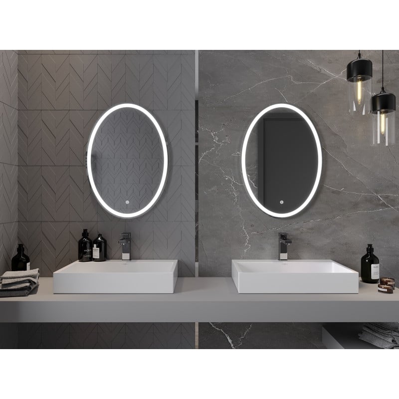 Mexen Elz miroir de salle de bain éclairé 50 x 70 cm, LED 6000K, antibuée - 9802-050-070-611-00