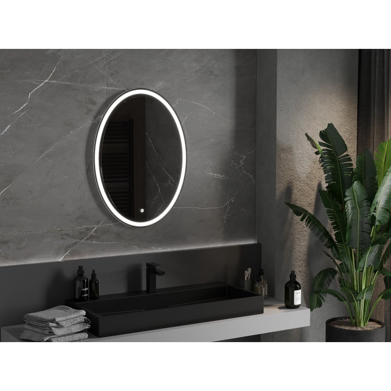 Mexen Elz miroir de salle de bain éclairé 60 x 80 cm, LED 6000K, antibuée - 9802-060-080-611-00
