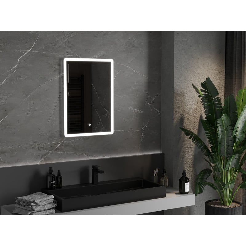 Mexen Navia miroir de salle de bain éclairé 50 x 70 cm, LED 6000K, anti-buée - 9803-050-070-611-00