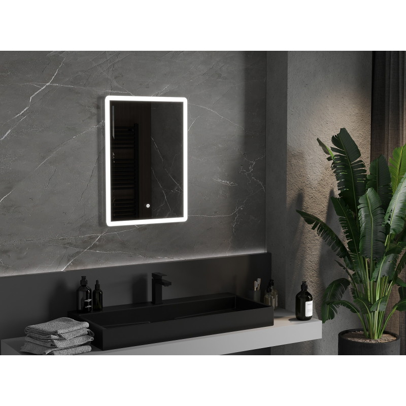 Mexen Navia miroir de salle de bain rétroéclairé 50 x 70 cm, LED 6000K, anti-buée - 9803-050-070-611-00