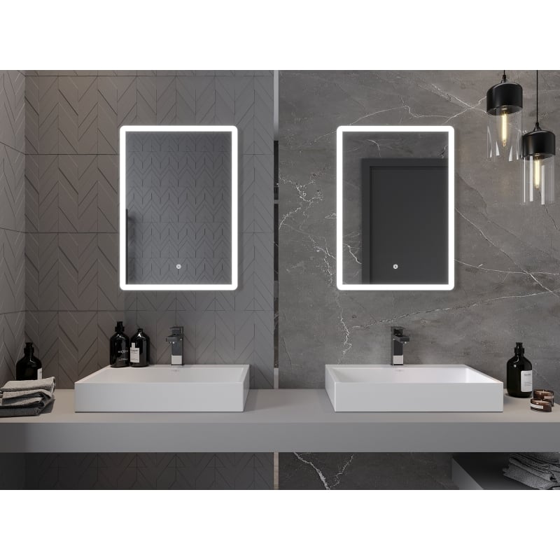 Mexen Navia miroir de salle de bains éclairé 50 x 70 cm, LED 6000K, anti-buée - 9803-050-070-611-00