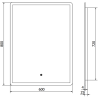 Mexen Navia miroir de salle de bain éclairé 60 x 80 cm, LED 6000K, anti-buée - 9803-060-080-611-00