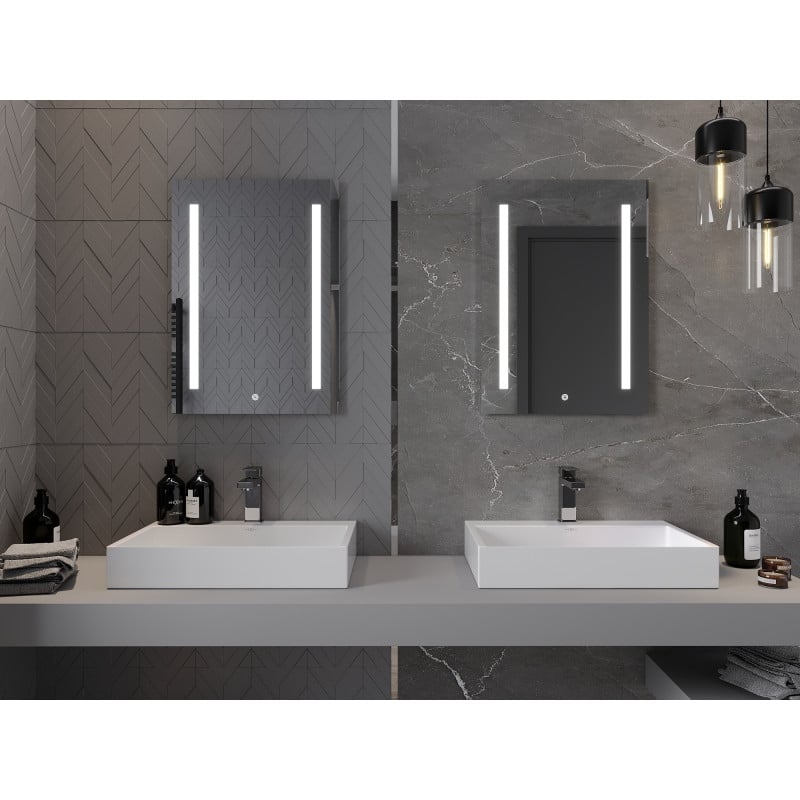 Mexen Remi miroir de salle de bain rétroéclairé 50 x 70 cm, LED 6000K, anti-buée - 9804-050-070-611-00
