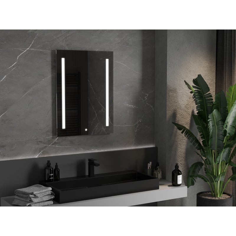 Mexen Remi miroir de salle de bains rétroéclairé 60 x 80 cm, LED 6000K, antibuée - 9804-060-080-611-00
