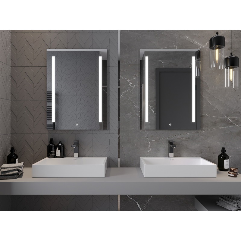 Mexen Remi miroir de salle de bains éclairé 60 x 80 cm, LED 6000K, anti-buée - 9804-060-080-611-00