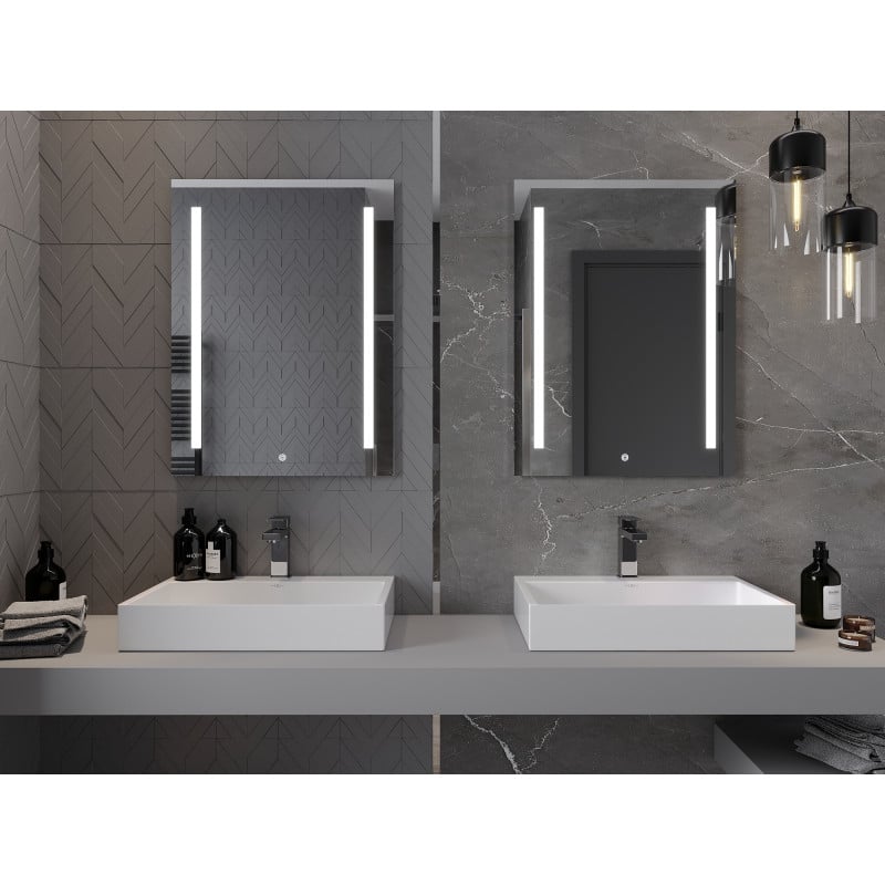 Mexen Remi miroir de salle de bains rétroéclairé 60 x 80 cm, LED 6000K, antibuée - 9804-060-080-611-00