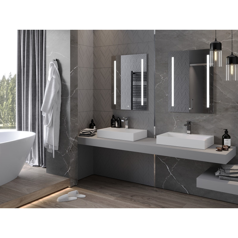 Mexen Remi miroir de salle de bains rétroéclairé 60 x 80 cm, LED 6000K, antibuée - 9804-060-080-611-00