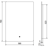 Mexen Sun miroir de salle de bain rétroéclairé 50 x 70 cm, LED 6000K, anti-buée - 9807-050-070-611-00