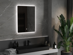 Mexen Sun miroir de salle de bains rétroéclairé 60 x 80 cm, LED 6000K, antibuée - 9807-060-080-611-00