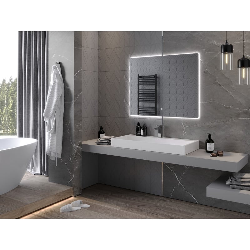 Mexen Sun miroir de salle de bain rétroéclairé 100 x 80 cm, LED 6000K, anti-buée - 9807-100-080-611-00
