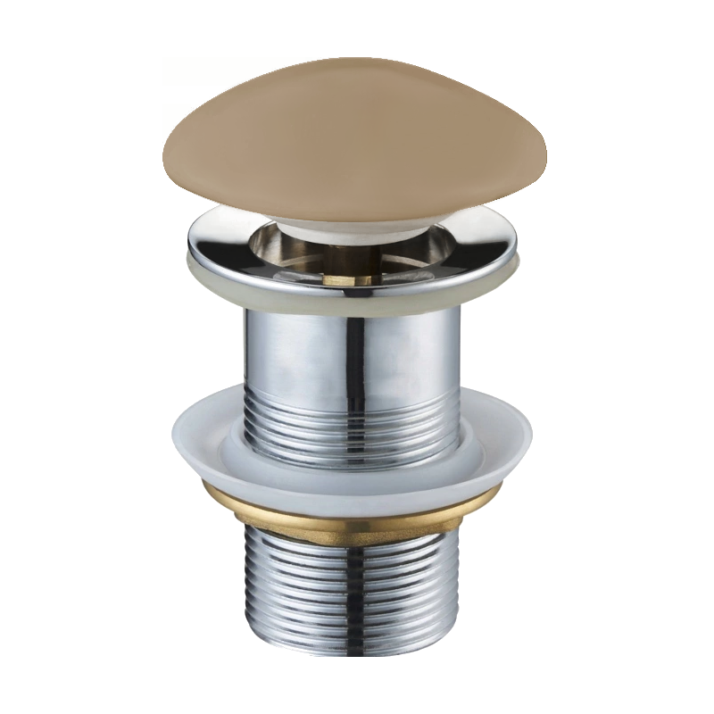 Mexen bouchon rond click-clack, cappuccino céramique mat - 79910-64
