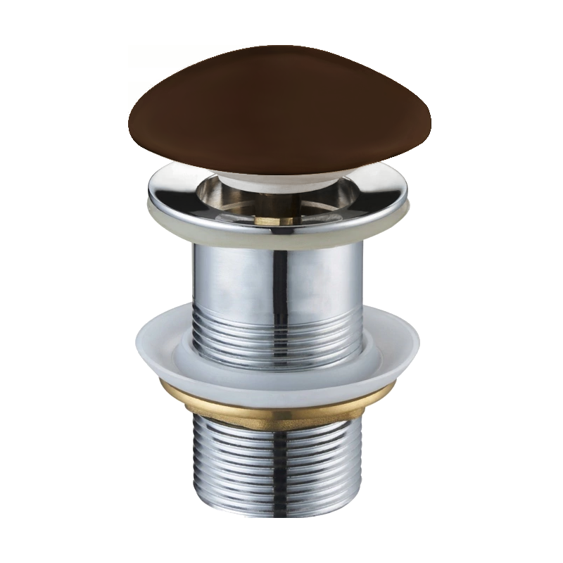 Mexen bouchon rond click-clack, brun céramique mat - 79910-68