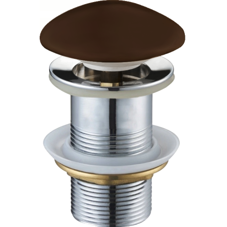 Mexen bouchon rond click-clack, brun céramique mat - 79910-68