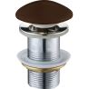 Mexen bouchon rond click-clack, brun céramique mat - 79910-68