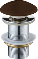 Mexen bouchon clic-clac rond, céramique marron mat - 79910-68