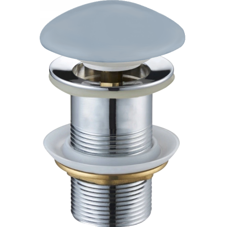 Mexen bouchon rond click-clack, Gris bleu céramique mat - 79910-69