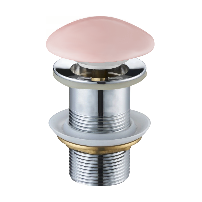 Mexen bouchon rond click-clack, rose céramique mat - 79910-44