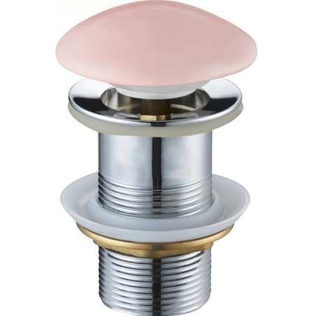 Cliquez-clac rond Mexen, céramique rose mat - 79910-44