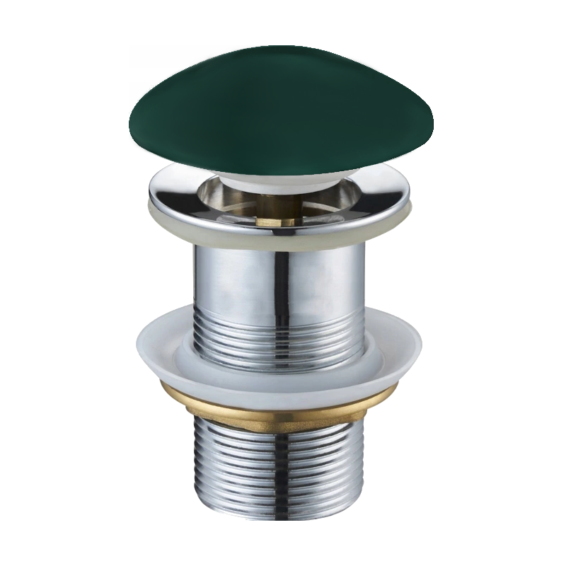 Mexen bouchon clic-clac rond, vert foncé céramique mat - 79910-47