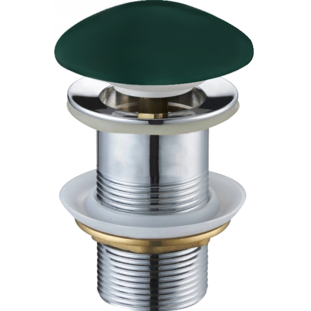 Mexen bouchon rond click-clack, Vert foncé céramique mat - 79910-47