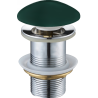 Mexen bouchon clic-clac rond, vert foncé céramique mat - 79910-47
