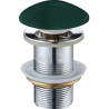 Mexen bouchon rond click-clack, Vert foncé céramique mat - 79910-47