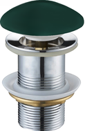 Mexen bouchon rond click-clack, Vert foncé céramique mat - 79910-47