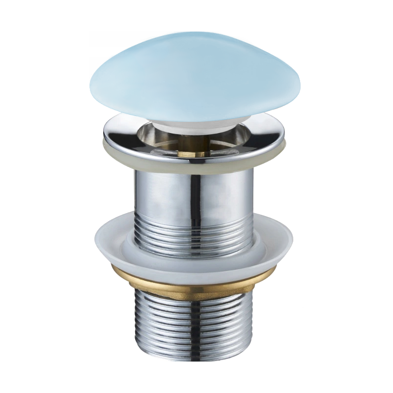 Mexen bouchon rond click-clack, Bleu céramique mat - 79910-49