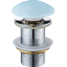 Mexen bouchon rond click-clack, Bleu céramique mat - 79910-49