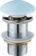 Mexen bouchon rond click-clack, Bleu céramique mat - 79910-49