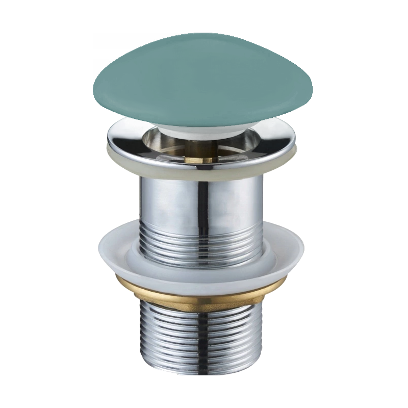 Mexen bouchon rond click-clack, Vert clair céramique mat - 79910-48