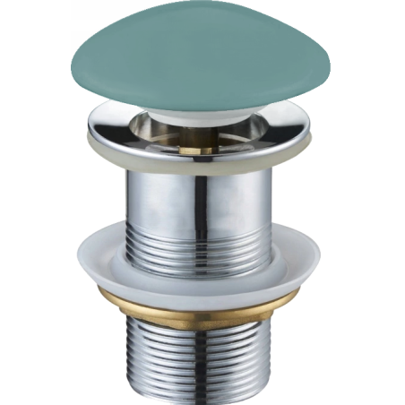 Mexen bouchon rond click-clack, Vert clair céramique mat - 79910-48