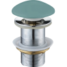 Mexen bouchon clic-clac rond, vert clair céramique mat - 79910-48