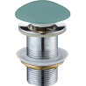 Mexen bouchon rond click-clack, Vert clair céramique mat - 79910-48