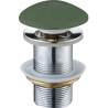 Mexen bouchon clic-clac rond, kaki céramique mat - 79910-43