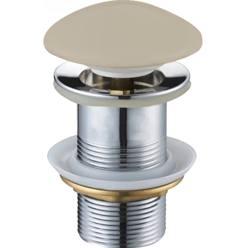 Mexen bouchon clic-clac rond, beige céramique mat - 79910-62