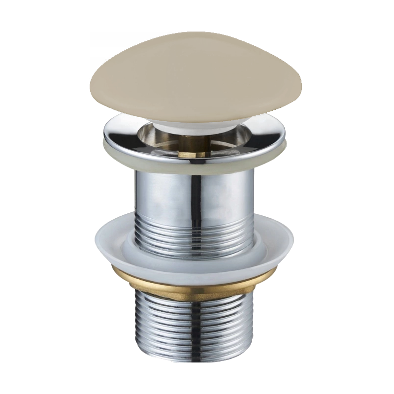 Mexen bouchon rond click-clack, Beige céramique mat - 79910-62