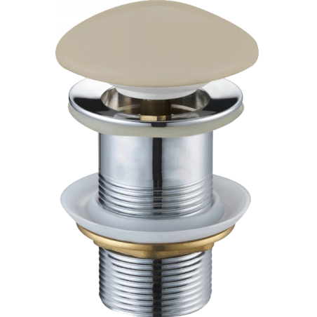 Mexen bouchon clic-clac rond, céramique beige mate - 79910-62