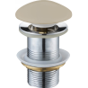 Mexen bouchon clic-clac rond, céramique beige mate - 79910-62