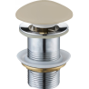 Mexen bouchon rond click-clack, Beige céramique mat - 79910-62