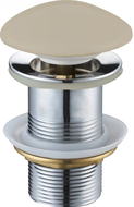 Mexen bouchon clic-clac rond, beige céramique mat - 79910-62