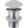 Mexen bouchon rond click-clack, Platine céramique mat - 79910-63