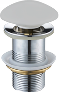 Mexen bouchon clic-clac rond, céramique platine mate - 79910-63