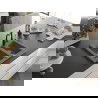 Mexen Carlos évier en granit à 1,5 cuve avec robinet mélangeur Carla, Gris - 6518-71-670700-70