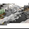 Mexen Carlos évier en granit à 1,5 cuve avec robinet mélangeur Carla, Gris - 6518-71-670700-71