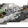 Mexen Carlos évier en granit à 1,5 cuve avec robinet mélangeur Carla, Noir moucheté - 6518-76-670700-00